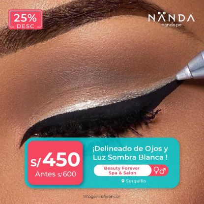 ¡Delineado de Ojos y Luz Sombra Blanca! 😍 - Beauty Forever Spa & Salon (SURQUILLO)