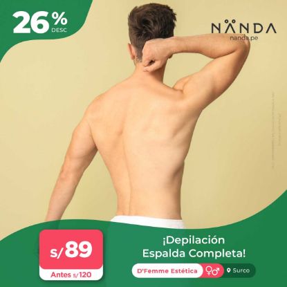 ¡Depilación Espalda Completa! 😍 - D'Femme Estética (SURCO)