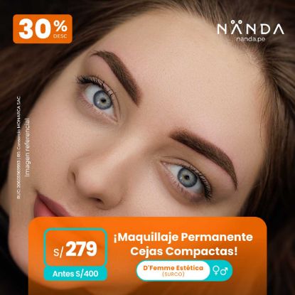 ¡Maquillaje Permanente - Cejas Compactas! 😍 - D'Femme Estética (SURCO)