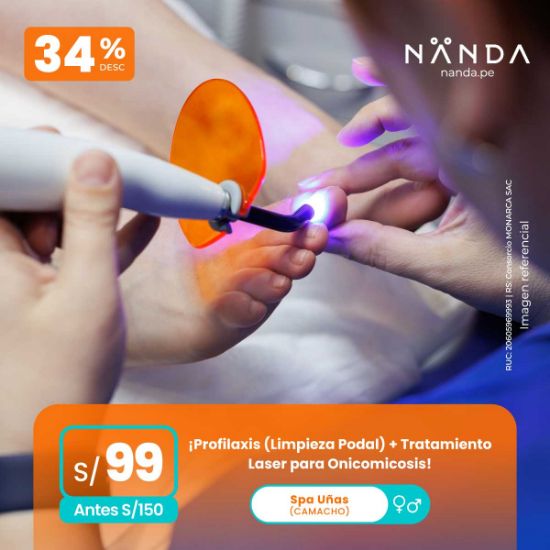 ¡Pofilaxis (Limpieza Podal) + Tratamiento Laser para Onicomicosis! 😍 - Spa Unas (CAMACHO)