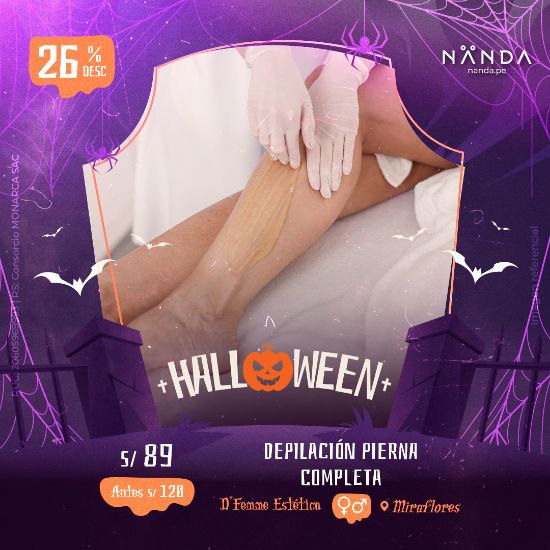 ¡Depilación Pierna Completa! 😍 - D'Femme Estética (SURCO)