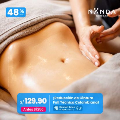 ¡Reducción de Cintura Full Técnica Colombiana! 😍 - Hannah Salón & Spa (SURCO)