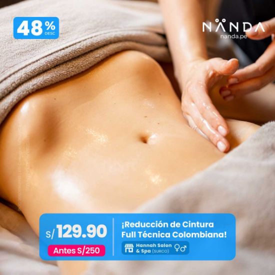 ¡Reducción de Cintura Full Técnica Colombiana! 😍 - Hannah Salón & Spa (SURCO)