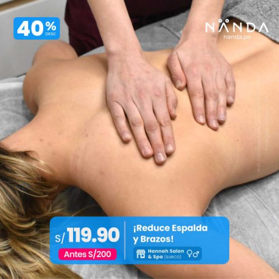 ¡Reduce Espalda y Brazos! 😍 - Hannah Salón & Spa (SURCO)
